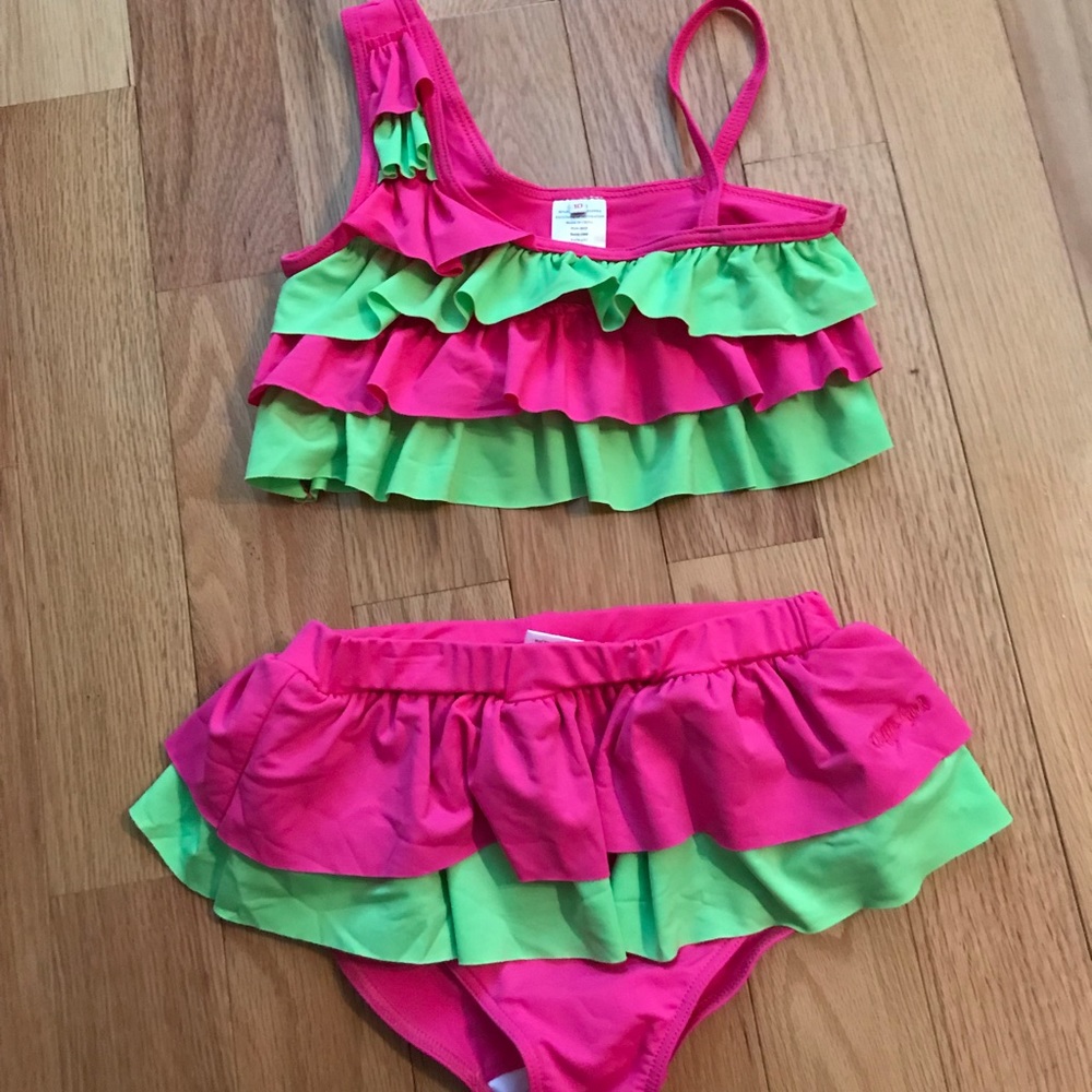 Ruffle Girl two piece ruffle swimsuit